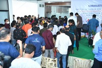 Megastar Distributes Health Cards Photos